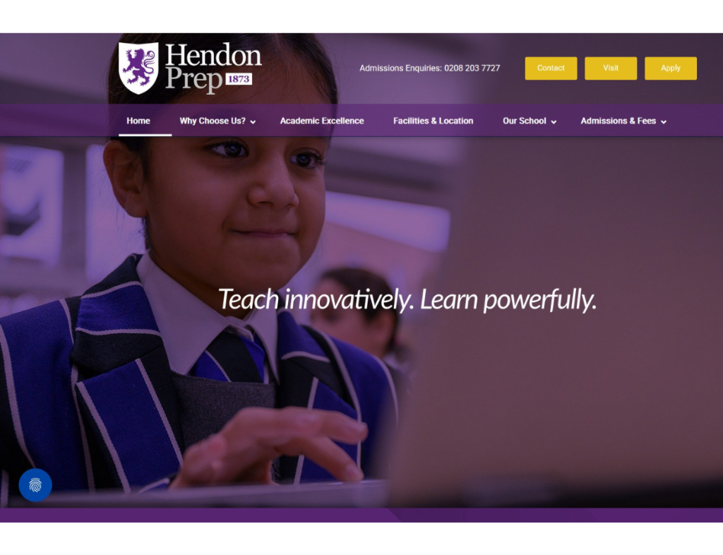 Hendon Prep homepage