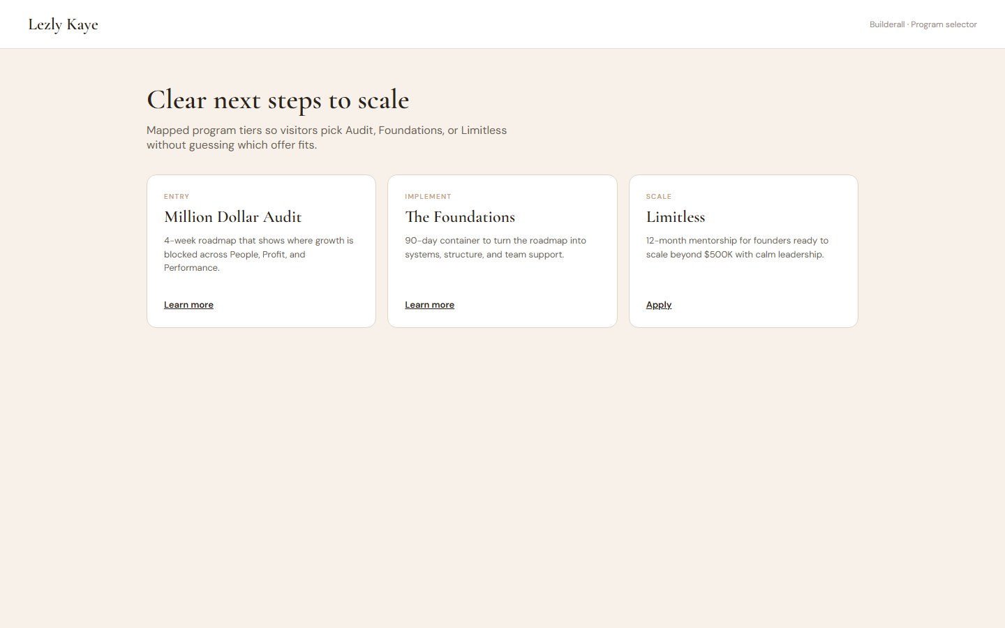 Builderall program path pages