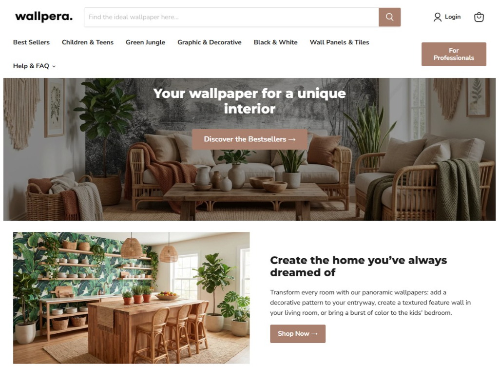 Wallpera product page